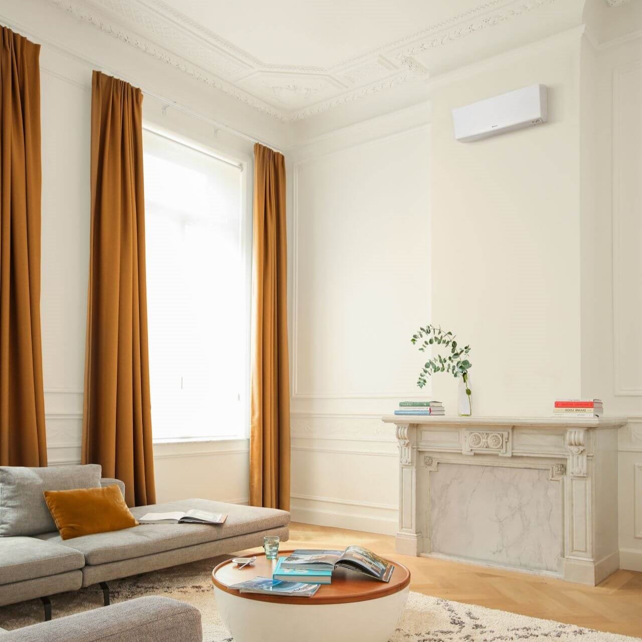 klimatyzacja daikin w salonie